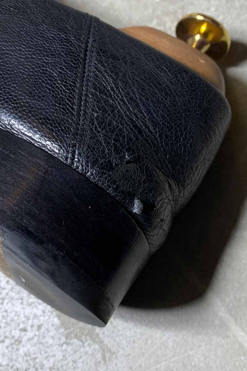 MADE IN ITALY HORSE BIT LEATHER LOAFERS / BLACK[SIZE: US8.5 (26.5cm相当) USED]