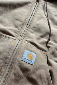 MADE IN USA 90'S DUCK ACTIVE JACKET W/FLEECE LINER / BEIGE [SIZE: L USED]