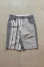 画像をギャラリービューアに読み込む, STRIPE DENIM SHORT PANTS / GRAY [SIZE: 36 USED]
