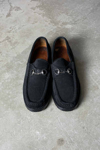 MADE IN ITARY HORSE BIT SUEDE LEATHER LOAFER / BLACK [SIZE: US6 (24cm相当) USED]