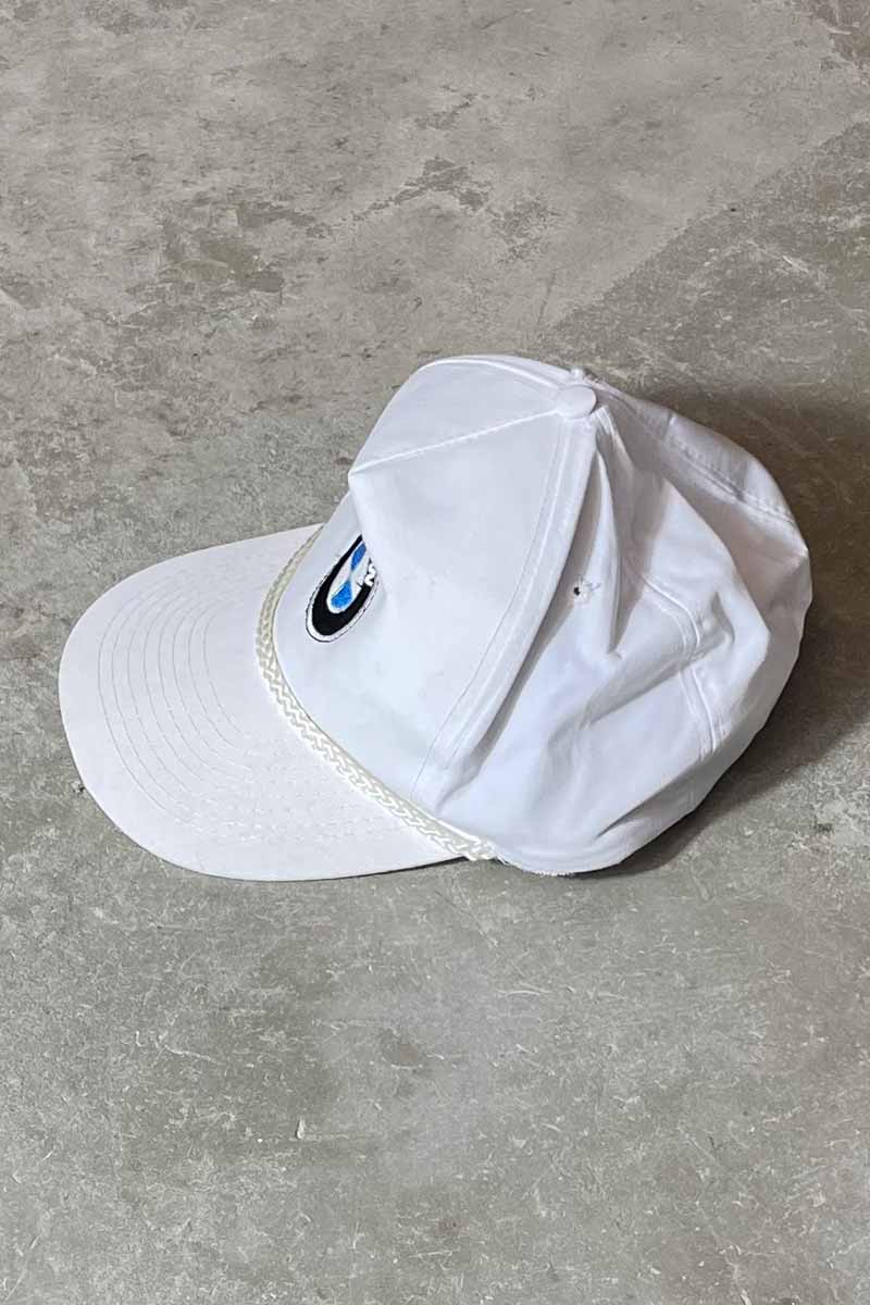 90'S BMW LOGO 6 PANEL CAP / WHITE	[ONE SIZE USED ]