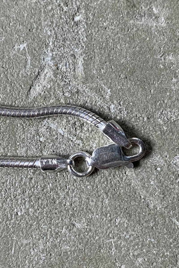 MADE IN ITALY 925 SILVER SNAKE CHAIN NECKLACE [SIZE: ONE SIZE USED]