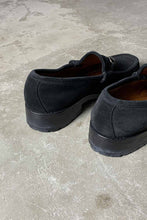 画像をギャラリービューアに読み込む, MADE IN ITARY HORSE BIT SUEDE LEATHER LOAFER / BLACK [SIZE: US6 (24cm相当) USED]
