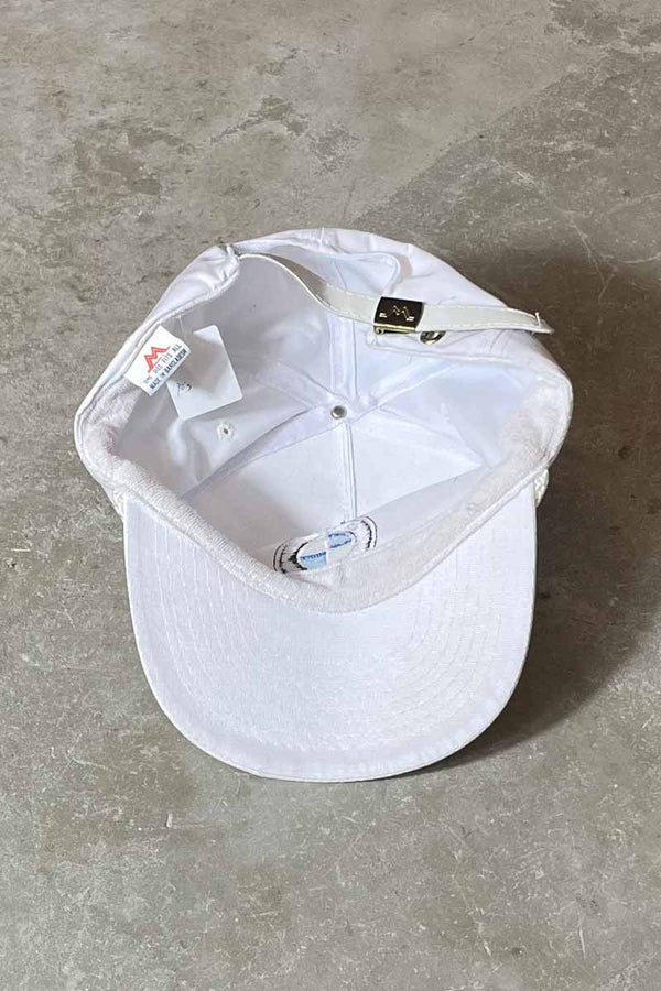 90'S BMW LOGO 6 PANEL CAP / WHITE	[ONE SIZE USED ]