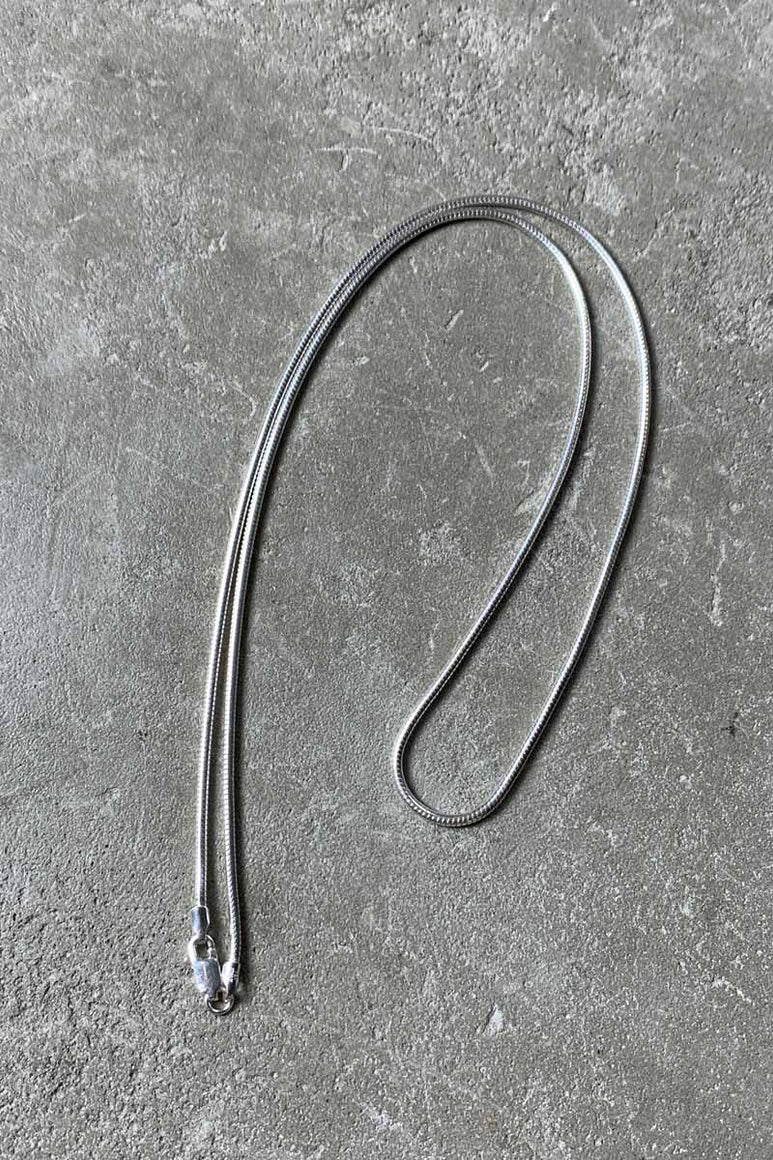 MADA IN ITALY 925 SILVER SNAKE CHAIN NECKLACE [SIZE: ONE SIZE USED]
