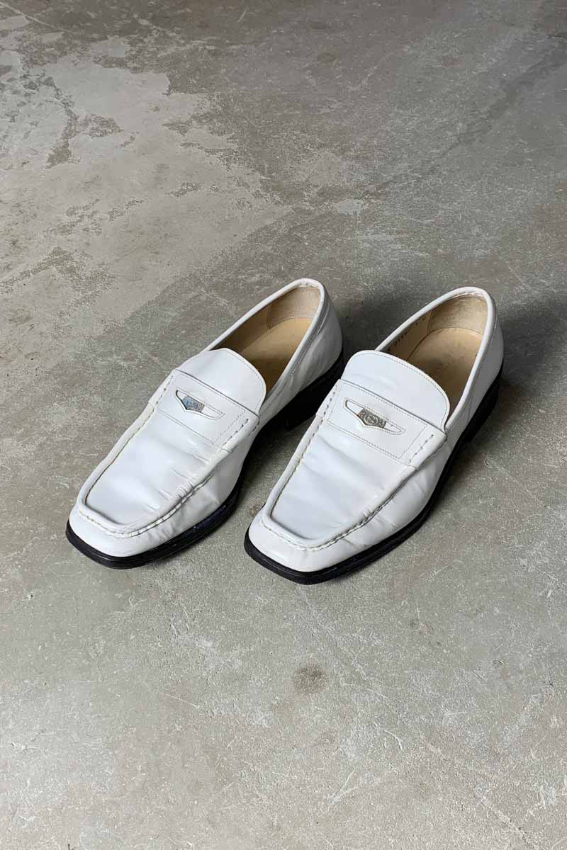 MADE IN ITARY COIN LEATHER LOAFER / WHITE [SIZE: US6.5 (24.5cm相当) USED]