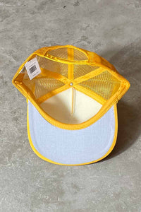 HARLEY DAVIDSON LOGO 6 PANEL CAP / YELLOW [ONE SIZE USED ]