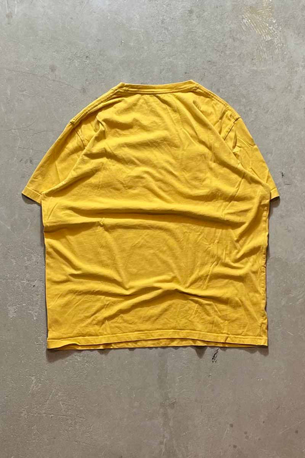 S/S THE SIMPSONS EMBROIDERY T-SHIRT / YELLOW [SIZE: L equivalent USED]