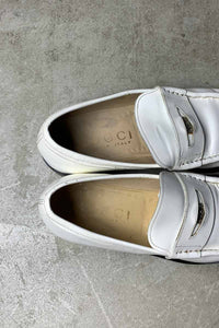 MADE IN ITARY COIN LEATHER LOAFER / WHITE [SIZE: US6.5 (24.5cm相当) USED]