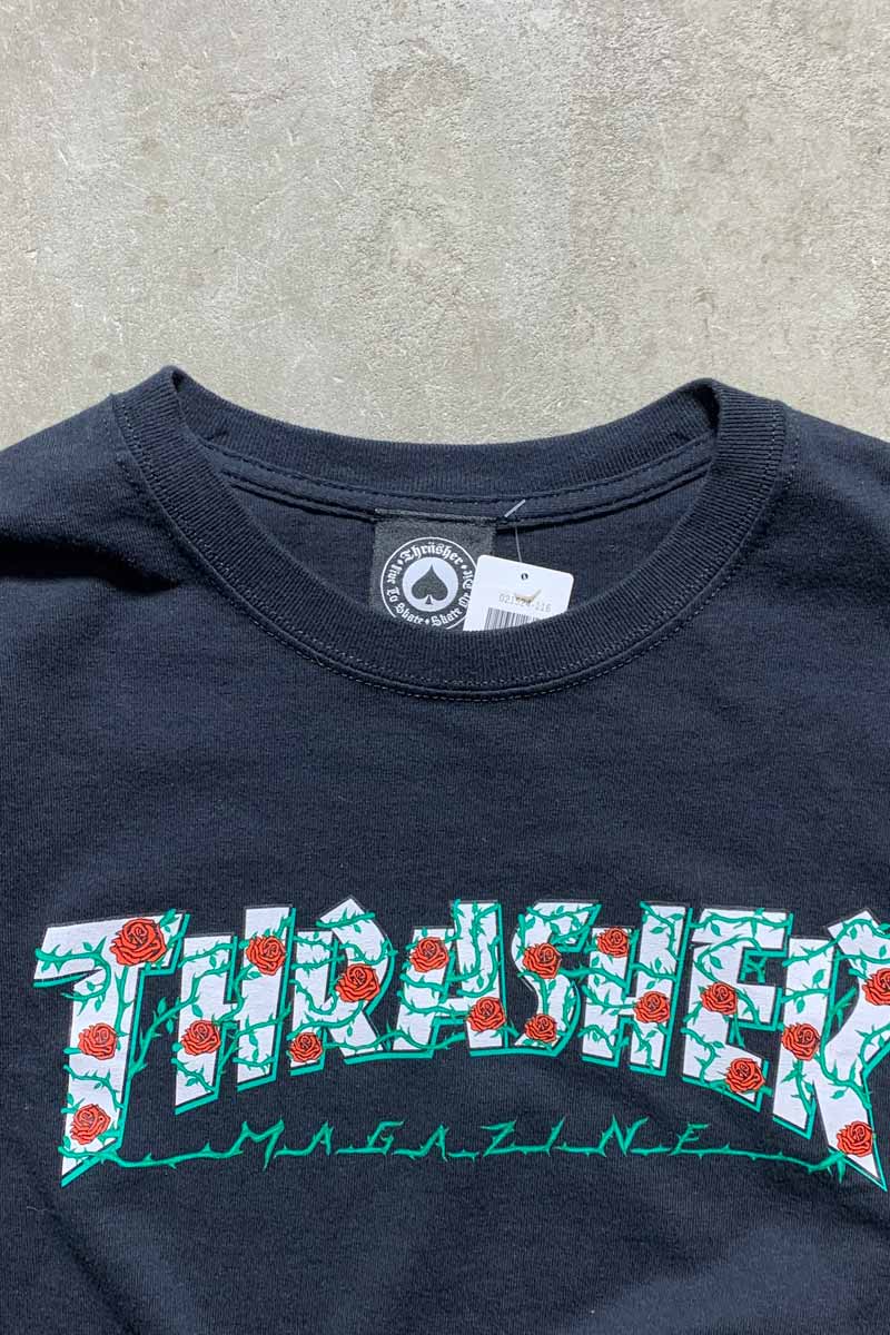LOGO PRINT T-SHIRT USA Model / BLACK [SIZE: XL USED]