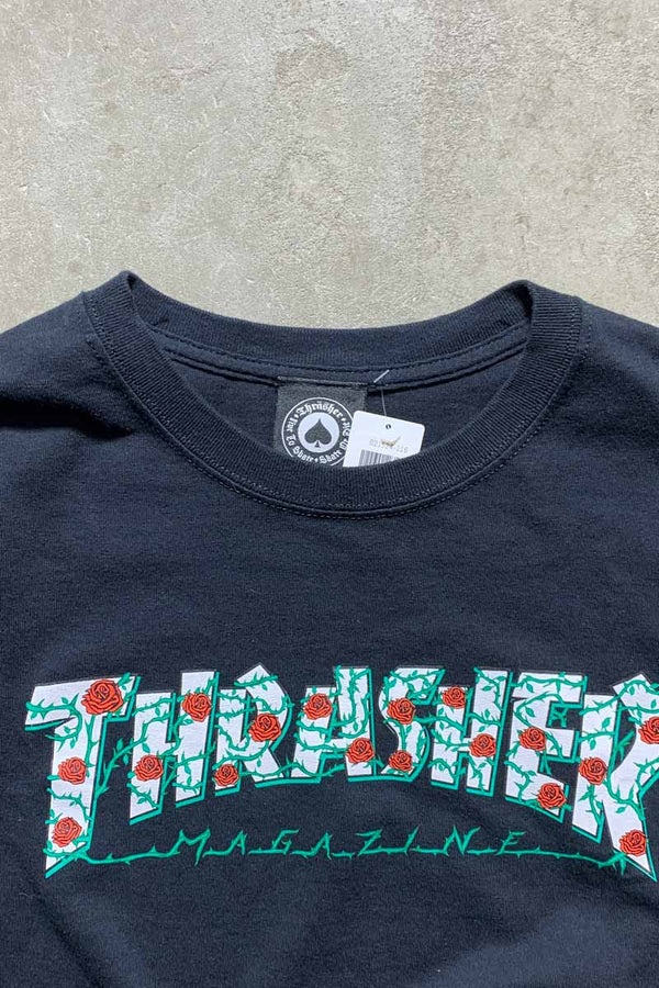 LOGO PRINT T-SHIRT USA Model / BLACK [SIZE: XL USED]