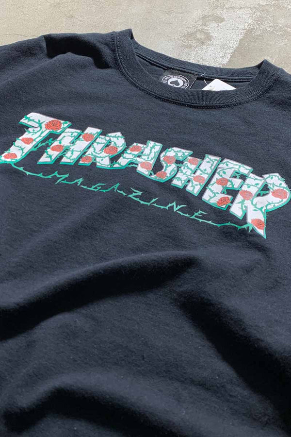 LOGO PRINT T-SHIRT USA Model / BLACK [SIZE: XL USED]