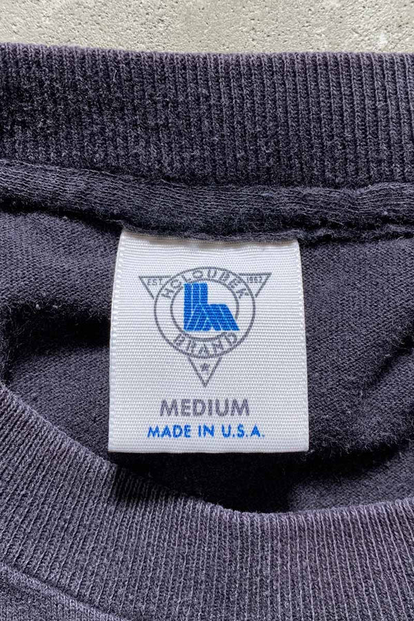 MADE IN USA 92'S BACK PRINT MOTOR CYCLE T-SHIRT / BLACK [SIZE: M USED]