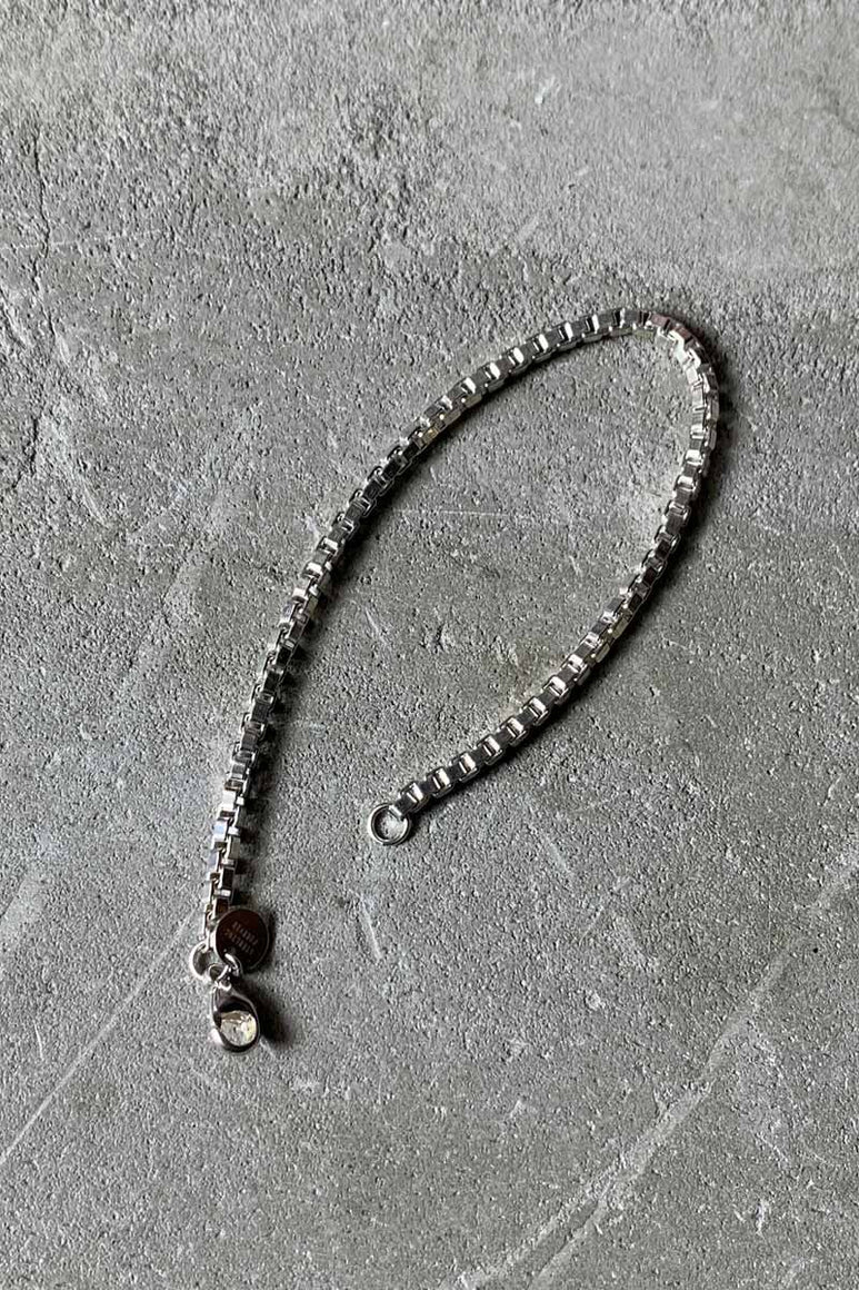 925 SILVER VENETIAN LINK CHAIN BRACELET [SIZE: ONE SIZE USED]