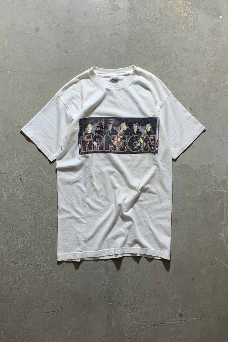 MADE IN MEXICO 97'S HANSON PRINT BAND T-SHIRT/ WHITE [SIZE: M USED]