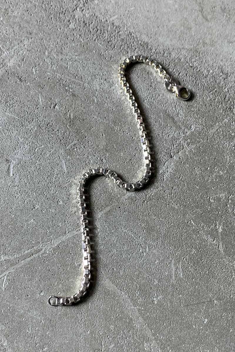 VINTAGE SILVER JEWLRY | 925 SILVER VENETIAN LINK CHAIN BRACELET