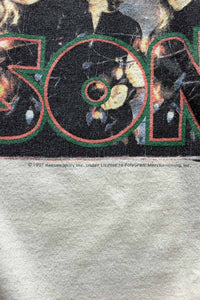 MADE IN MEXICO 97'S HANSON PRINT BAND T-SHIRT/ WHITE [SIZE: M USED]