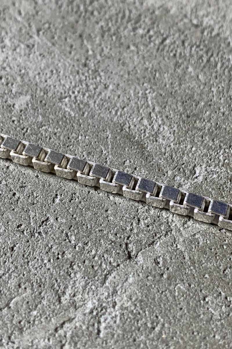 MADE IN ITALY 925 SILVER VENETIAN LINK CHAIN BRACELET [SIZE: ONE SIZE USED]