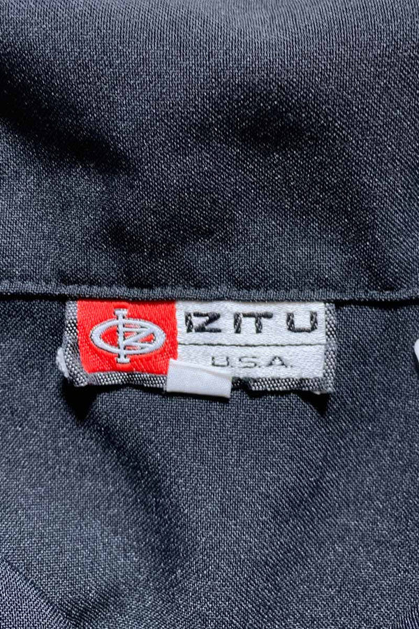 Y2K EARLY 00'S S/S BOWLING SHIRT / BLACK [SIZE: M USED]