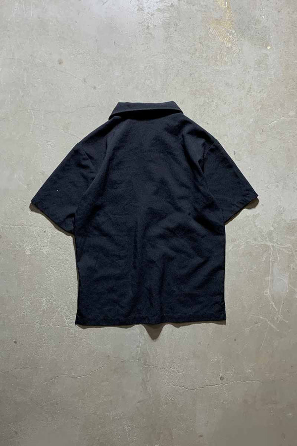 Y2K EARLY 00'S S/S BOWLING SHIRT / BLACK [SIZE: M USED]