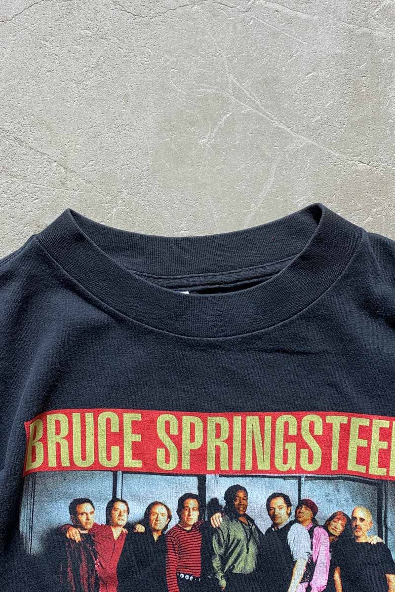 MADE IN USA 99'S BRUCE SPRINGSTEEN PRINT TOUR BAND T-SHIRT / BLACK [SIZE: L USED]