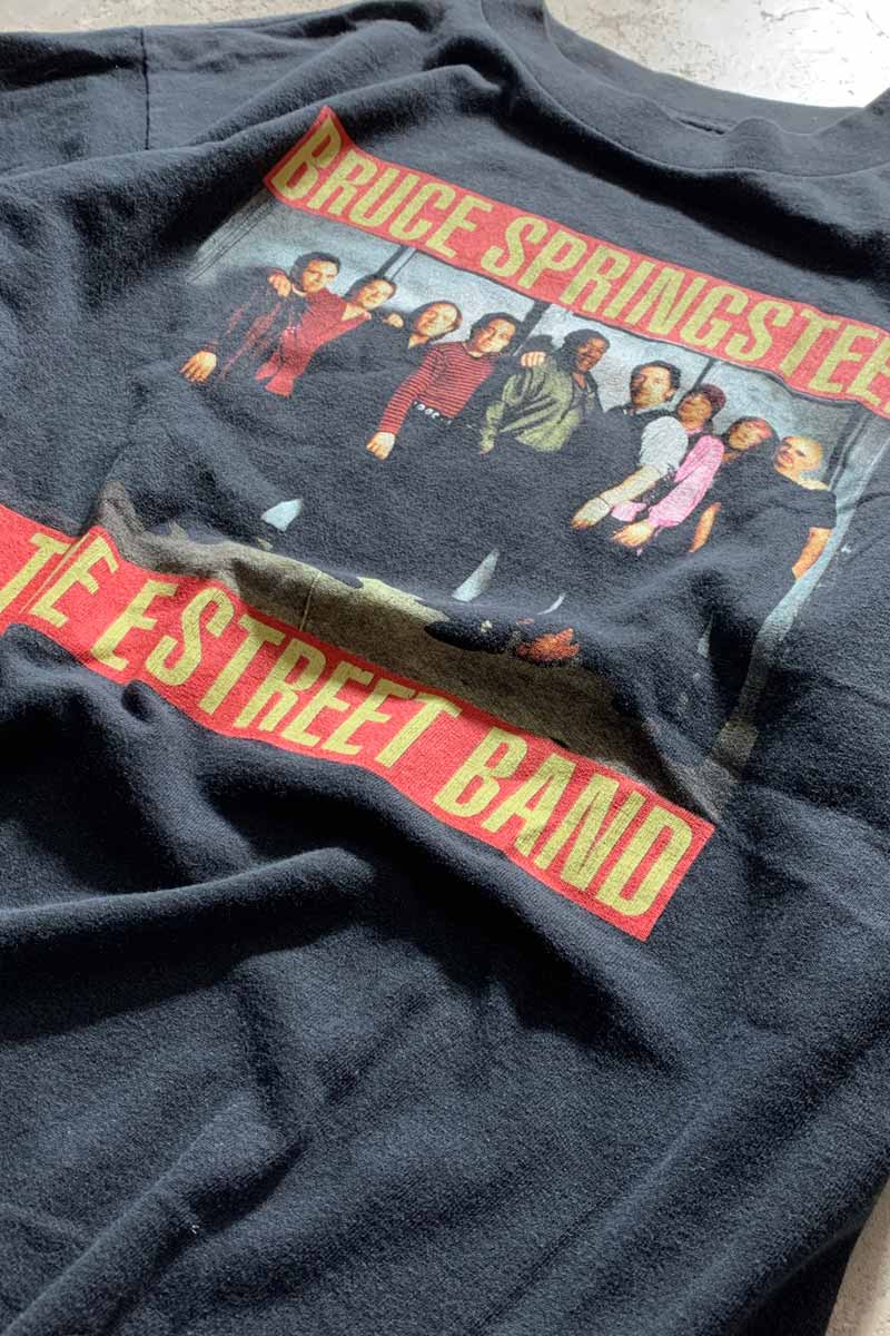 MADE IN USA 99'S BRUCE SPRINGSTEEN PRINT TOUR BAND T-SHIRT / BLACK [SIZE: L USED]
