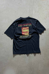 MADE IN USA 99'S BRUCE SPRINGSTEEN PRINT TOUR BAND T-SHIRT / BLACK [SIZE: L USED]