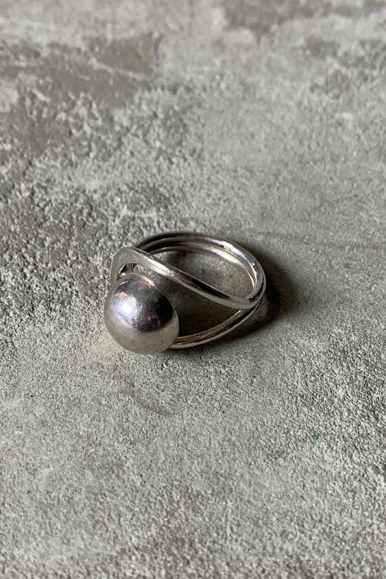 925 SILVER RING [SIZE: 17号相当 USED]