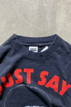 画像をギャラリービューアに読み込む, MADE IN USA 80&#39;S THE THREE STOOGERS JUST SAY MOE PRINT MOVIE T-SHIRT / BLACK [SIZE: L USED]
