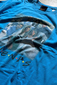 MADE IN USA 90'S FRIENDS PRINT MOVIE T-SHIRT/ BLUE [SIZE: XL USED]