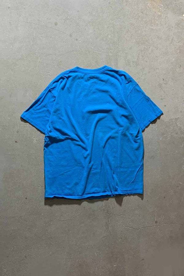 MADE IN USA 90'S FRIENDS PRINT MOVIE T-SHIRT/ BLUE [SIZE: XL USED]