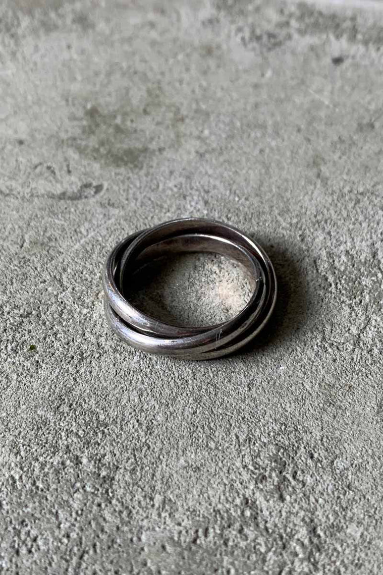 925 SILVER 3 RINGS [SIZE: 17.5号相当 USED]