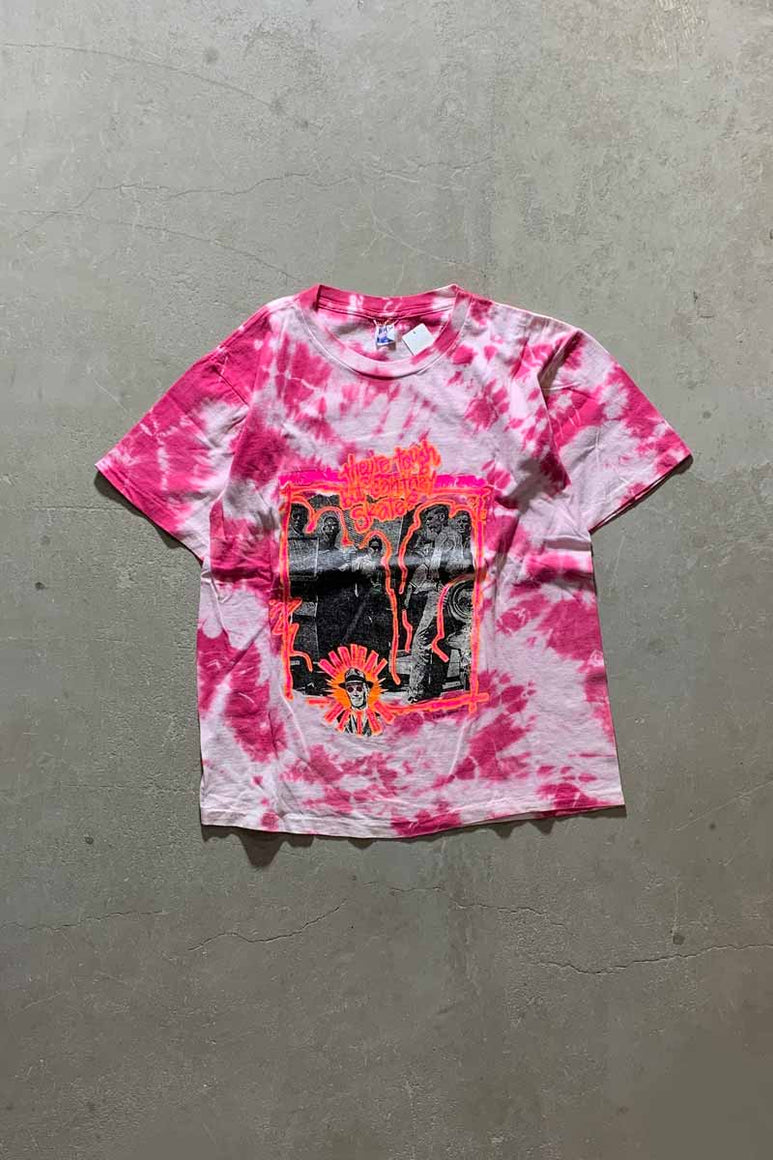 MADE IN USA 89'S PRINT TIE DYE T-SHIRT/ MULTI [SIZE: M USED]