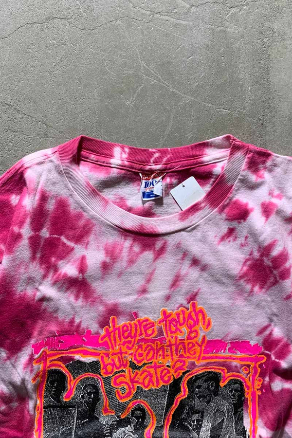 MADE IN USA 89'S PRINT TIE DYE T-SHIRT/ MULTI [SIZE: M USED]