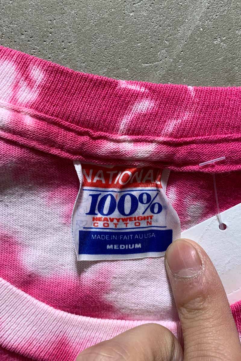 MADE IN USA 89'S PRINT TIE DYE T-SHIRT/ MULTI [SIZE: M USED]