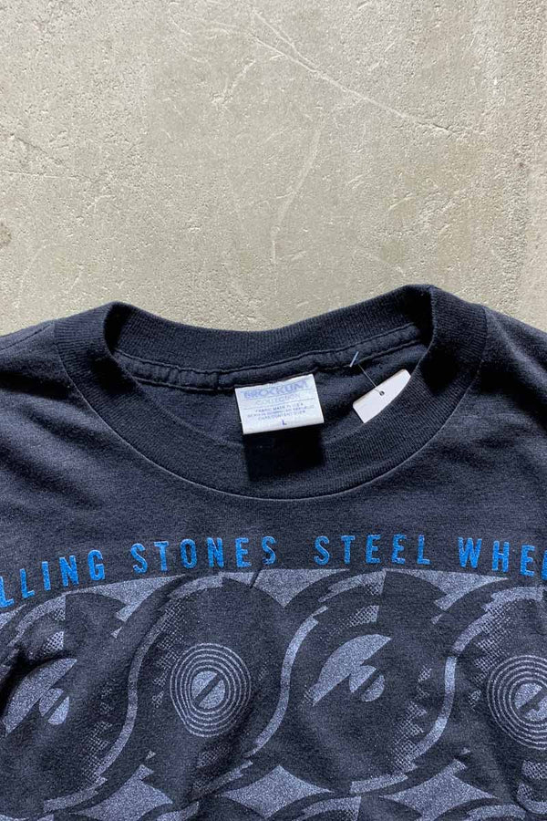 BROCKUM 89'S ROLLING STONES THE NORTH AMERICAN TOUR BAND T-SHIRT / BLACK [SIZE: L DEADSTOCK/NOS]