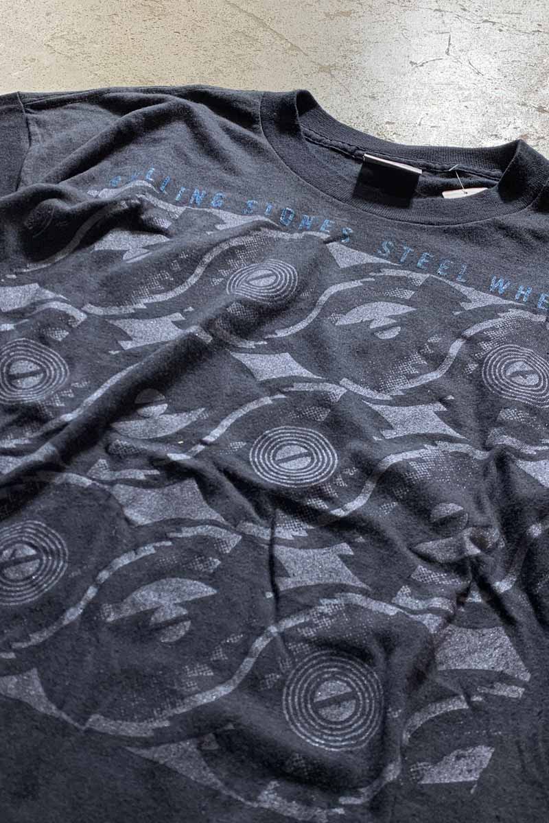 BROCKUM 89'S ROLLING STONES THE NORTH AMERICAN TOUR BAND T-SHIRT / BLACK [SIZE: L DEADSTOCK/NOS]