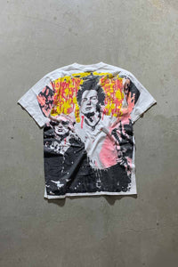 90'S SID&NANCY ALL PRINT MOVIE BAND T-SHIRT / WHITE [SIZE: XL USED]