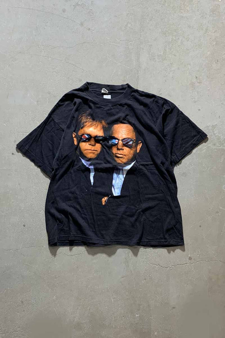 MADE IN USA 94'S ELTON JOHN TOUR BAND T-SHIRT / BLACK [SIZE: XL DEADSTOCK/NOS]