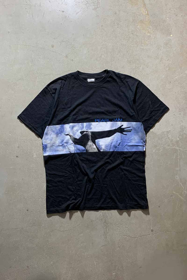 MADE IN CANADA 90s PEARL JAM YIELD BAND T-SHIRT / BLACK [SIZE: XL USED]