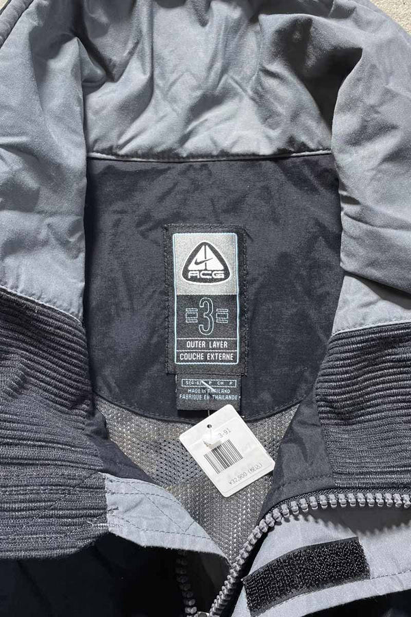Y2K EARLY 00'S STORM FIT 3 OUTER LAYER ZIP UP NYLON JACKET / BLACK [SIZE: S USED]