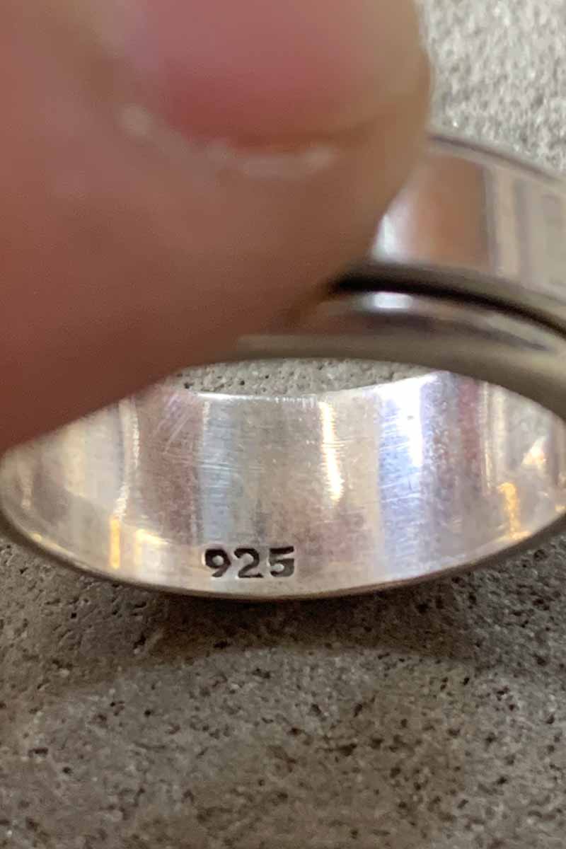 925 SILVER RING [SIZE: Equivalent to JP 13 USED]