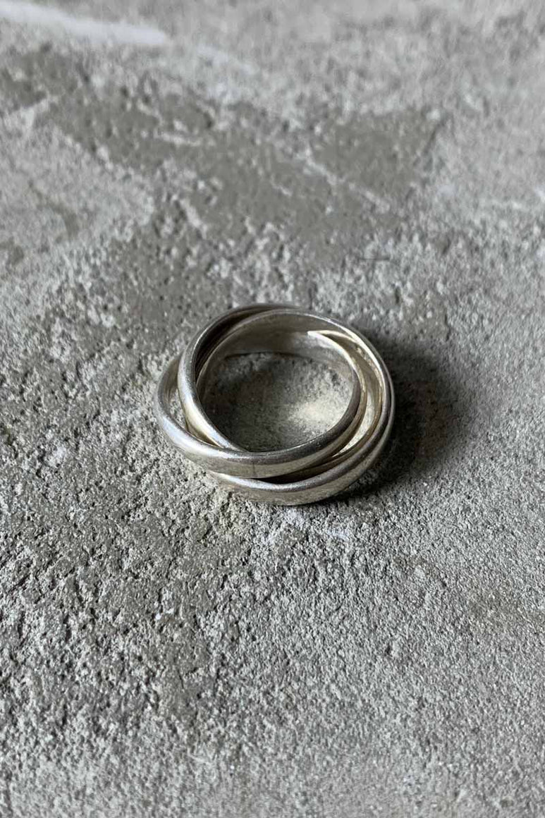 MADE IN MEXICO 925 SILVER 3 RINGS [SIZE: 6.5号相当 USED]