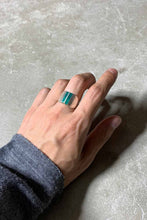 画像をギャラリービューアに読み込む, MADE IN MEXICO 925 SILVER RING W/MALACHITE [SIZE: 12.5号相当 USED]
