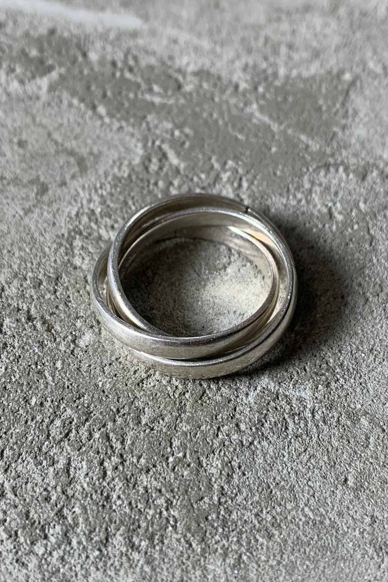 MADE IN MEXICO 925 SILVER 3 RINGS [SIZE: 18号相当 USED]
