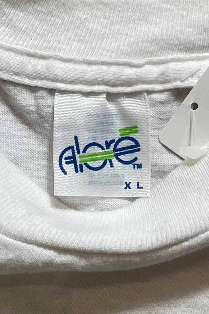 MADE IN USA 90'S S/S TIME SPEND FISHING MESSAGE T-SHIRT / WHITE [SIZE: XL USED]