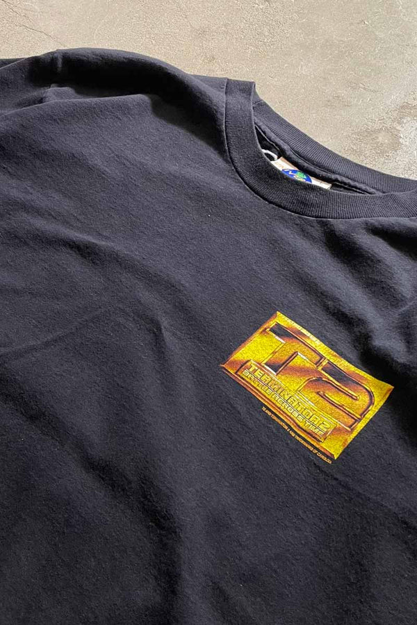 MADE IN USA 90'S TERMINATOR 2 BACK PRINT MOVIE T-SHIRT / BLACK [SIZE: L USED]