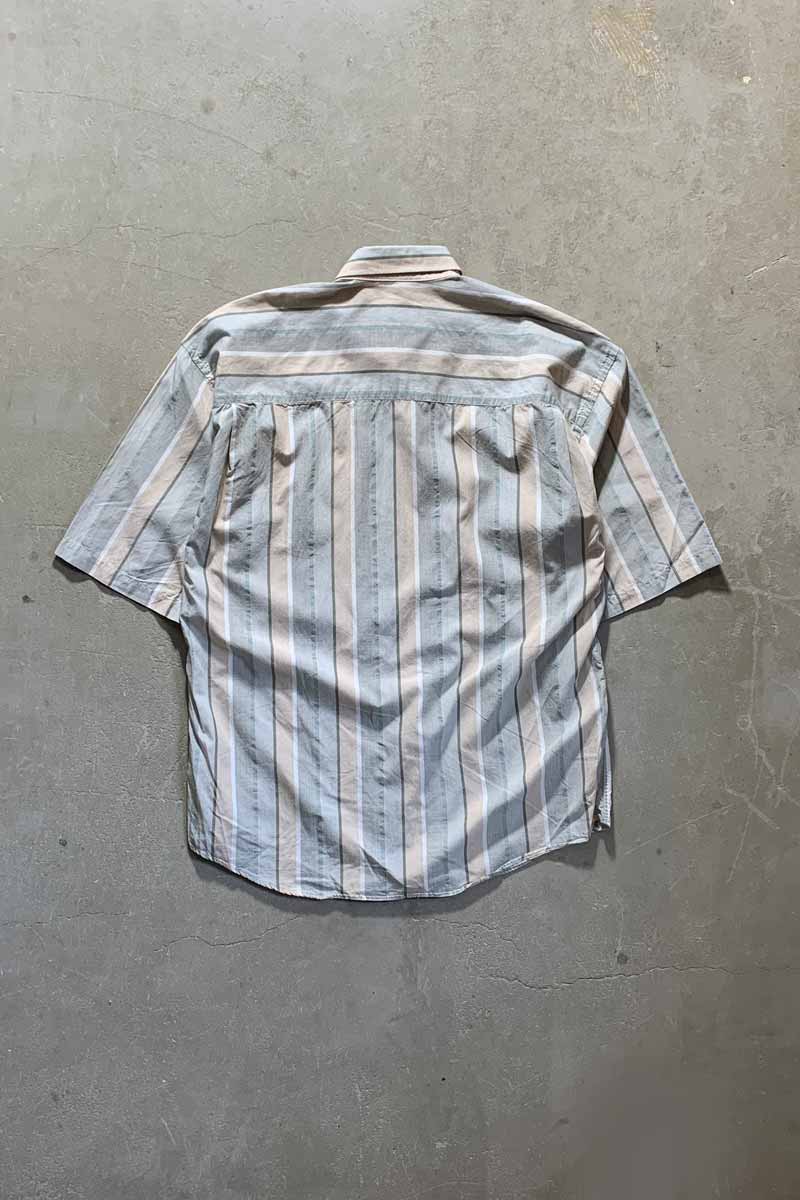MADE IN USA 90'S S/S STRIPE SHIRT / MULTI [SIZE M USED]