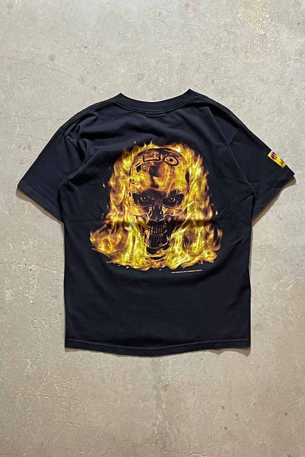 MADE IN USA 90'S TERMINATOR 2 BACK PRINT MOVIE T-SHIRT / BLACK [SIZE: L USED]