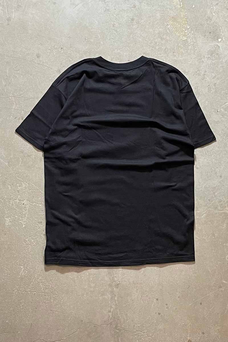 MADE IN USA 90'S S/S NEW YORK CAFÉ PRINT T-SHIRT / BLACK [SIZE: XL DEADSTOCK/NOS]